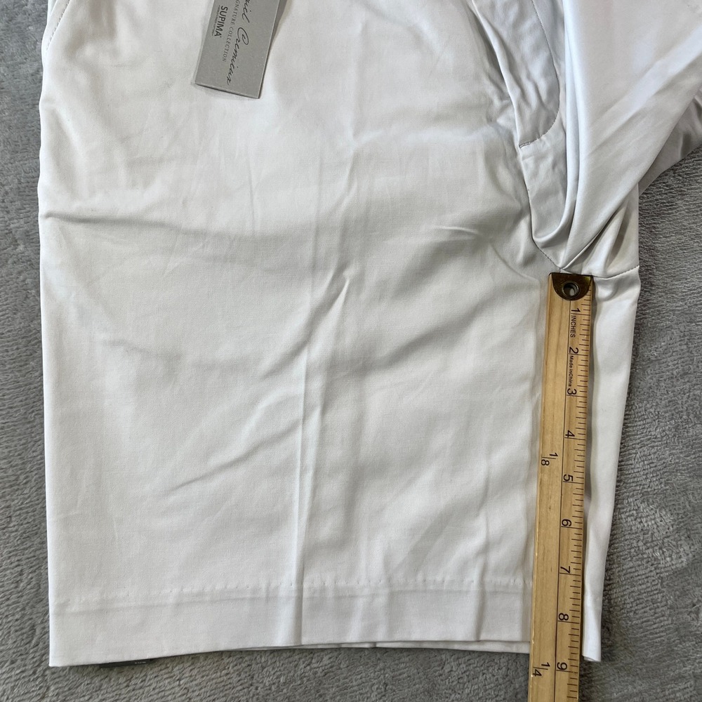 Daniel Cremieux Signature Chino Shorts Men 40 Beige Supima Casual Minimalist - Picture 6 of 8